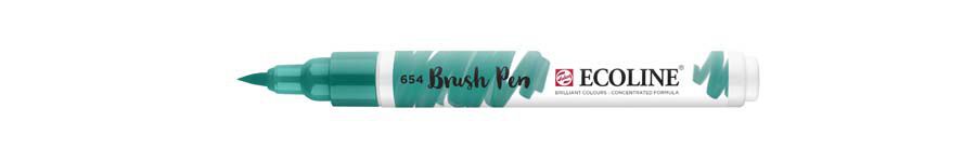 Rotulador Ecoline Brush Pen verde pino 654