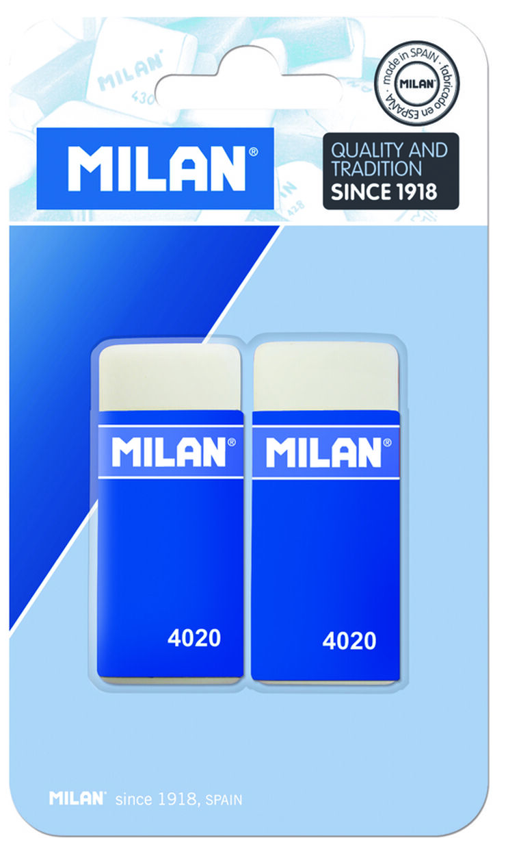 Goma d'esborrar Milan 4020 2 unitats
