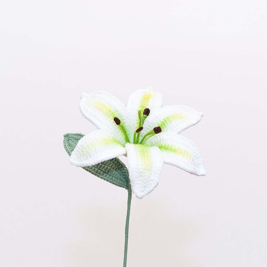 Flor de Ganxet Lirio Blanco