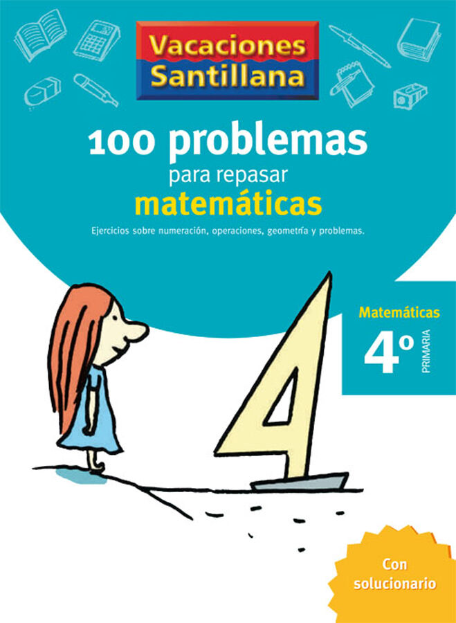 100 problemas para repasar matem&aacute;ticas 4&ordm; Primaria