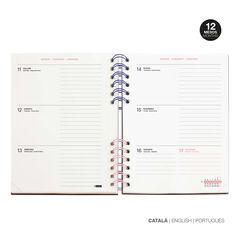 Agenda Escolar Miquel Rius Plus Wire-O sem/vista catal&aacute;n 2026-2027 Malva