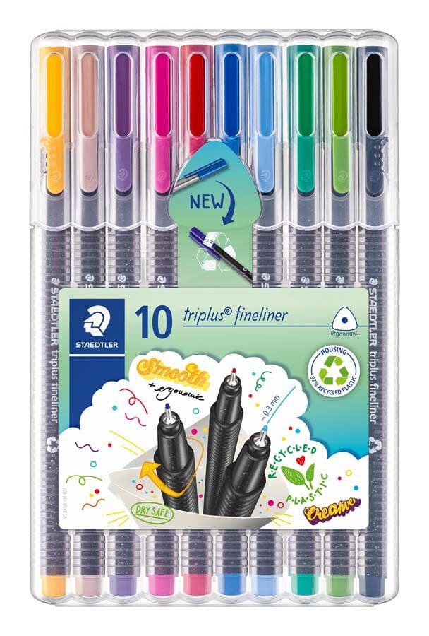 Rotuladores Staedtler Triplus Fineliner 334 10 colores