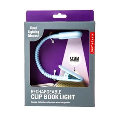 Lámpara de lectura recargable azul
