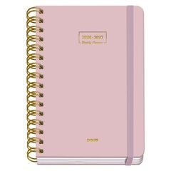 Agenda Escolar Dohe Espiral A5 sem/vista castellano 2026-2027 Rosa Premium