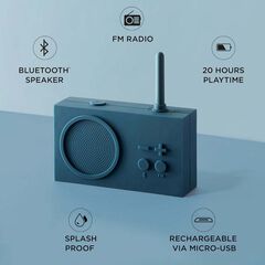 Radio Altavoz Lexon Tykho 3 LB1 azul cielo