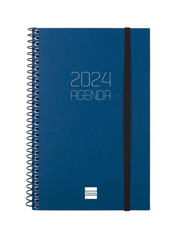 Agenda Finocam Opaque E5 setm/vista H 2024 Blau cas