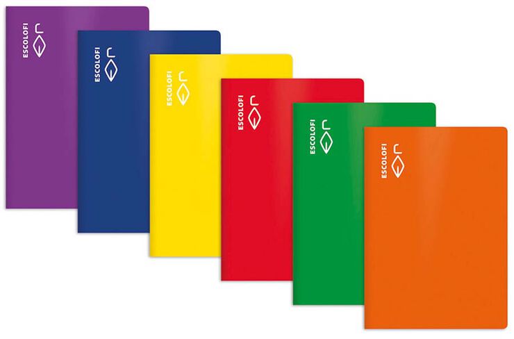 Libreta grapada Escolofi A4 50 hojas 4x4mm naranja