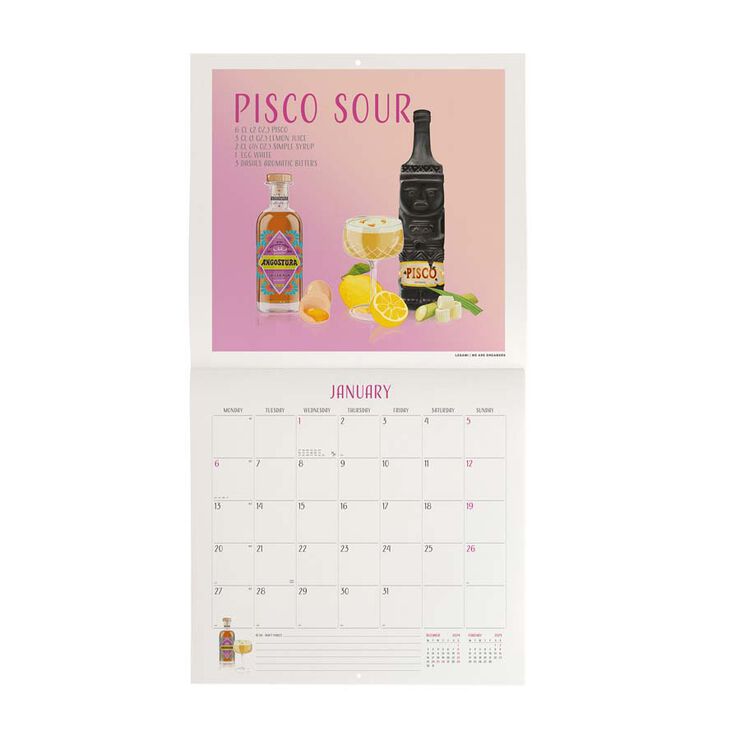 Calendario Pared Legami m/vista 2025 Cheers