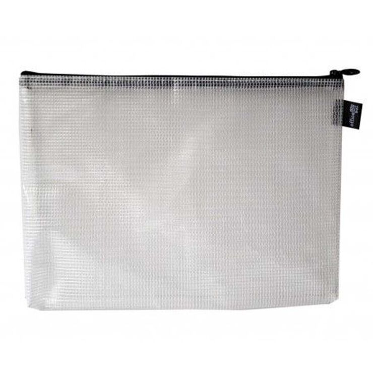 Bossa reutilitzable Office Box Transparent cremallera Negre Bossa reutilitzable Office Box Transparent cremallera Negre
