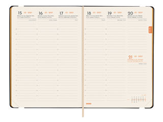 Agenda Finocam Joy Semana Vista Vertical 2027 Catal&aacute;n Florecer
