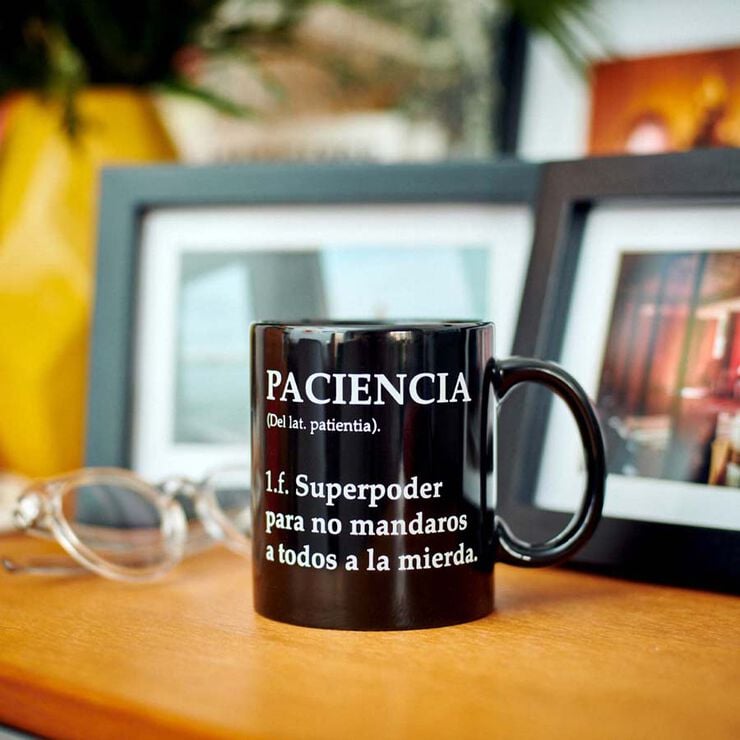 Taza ''Definición de paciencia''