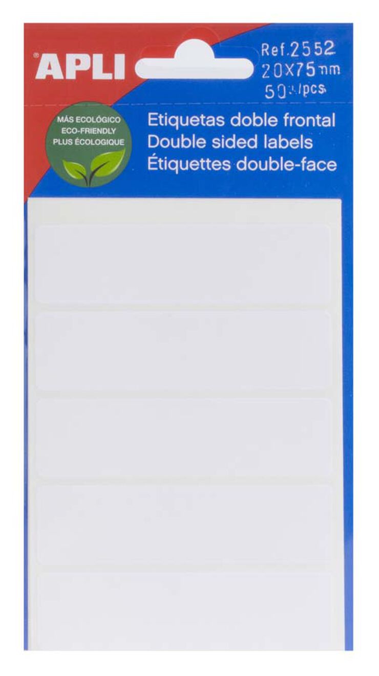 Etiqueta Inkjet Apli 20x75mm 10 hojas