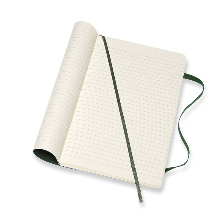 Libreta Moleskine Soft L Verde Oscuro Raya