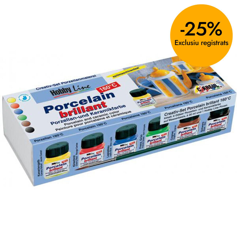 Pintura porcelana Kreul 20ml 6 colores