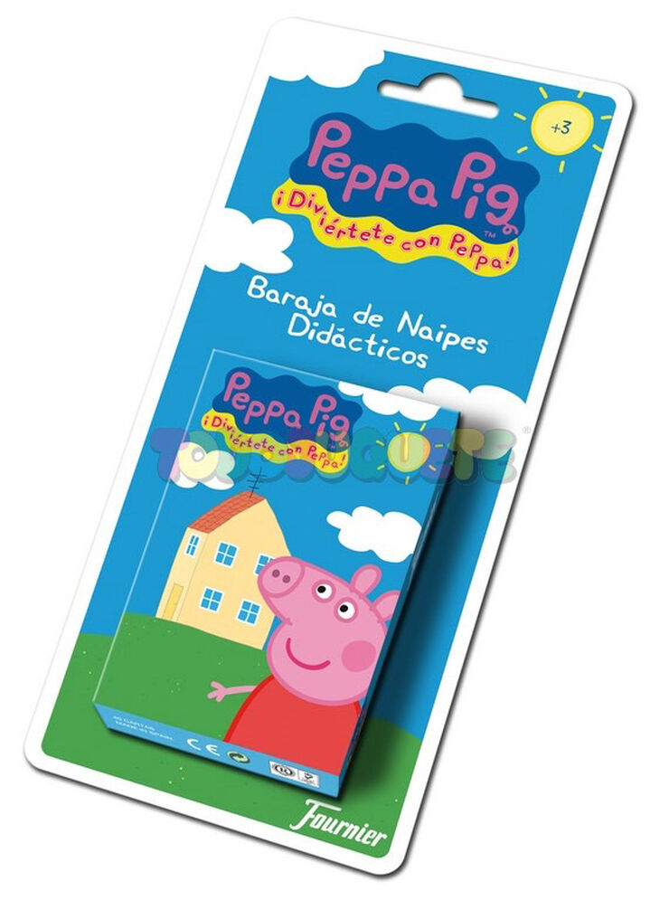 Baraja de cartas didácticas de Peppa Pig