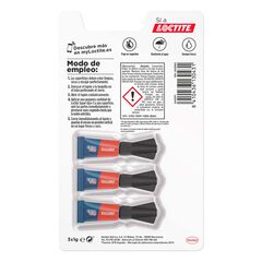 Pegamento líquido Loctite Superglue Mini Trio 1g 3u