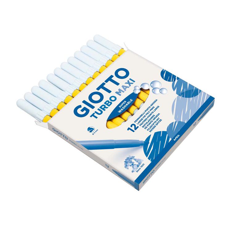 Retolador Giotto Turbo Maxi groc 12u