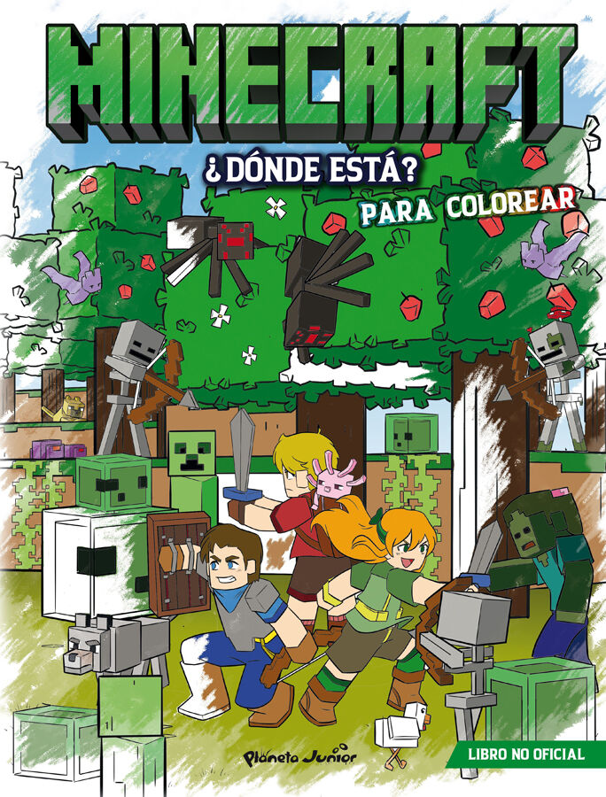 Minecraft. &iquest;D&oacute;nde est&aacute;? Para colorear
