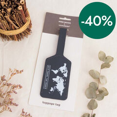 Etiqueta equipaje Miss Wood Vacavaliente gris