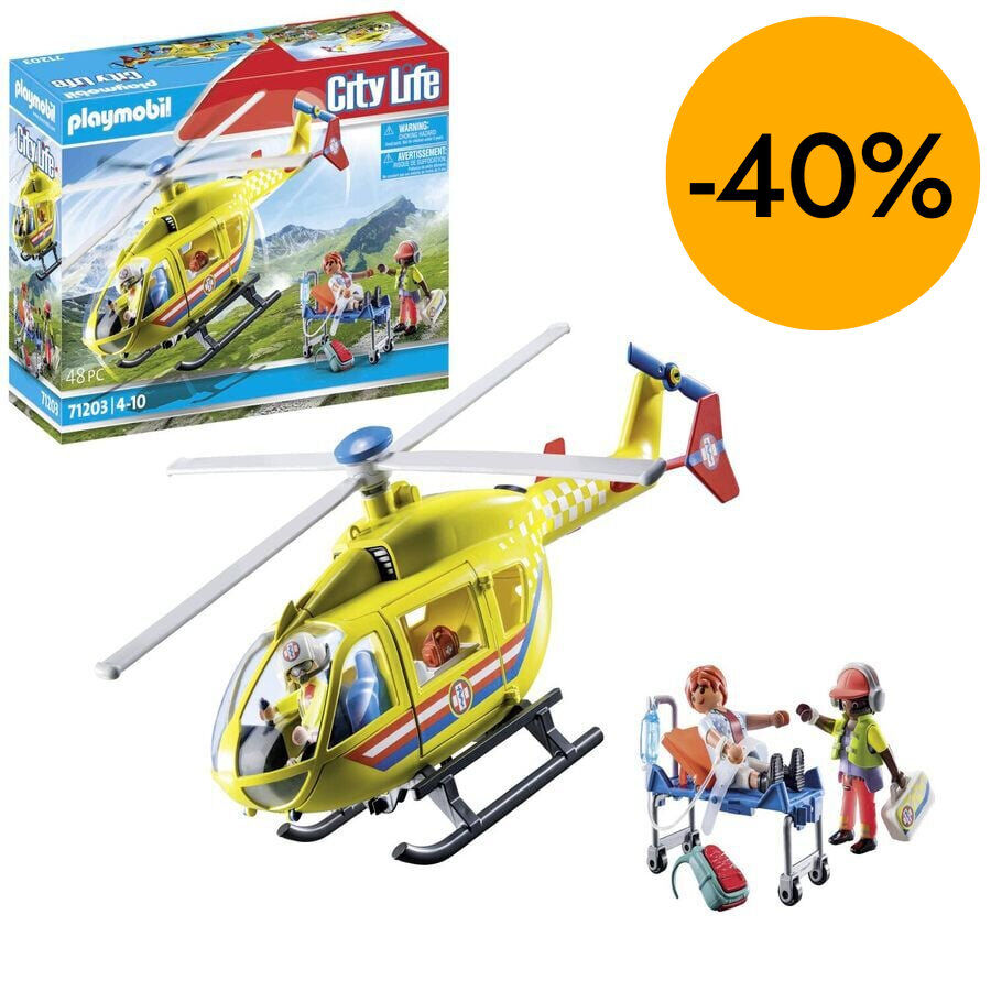 Playmobil City Helic&oacute;ptero de rescate 71203