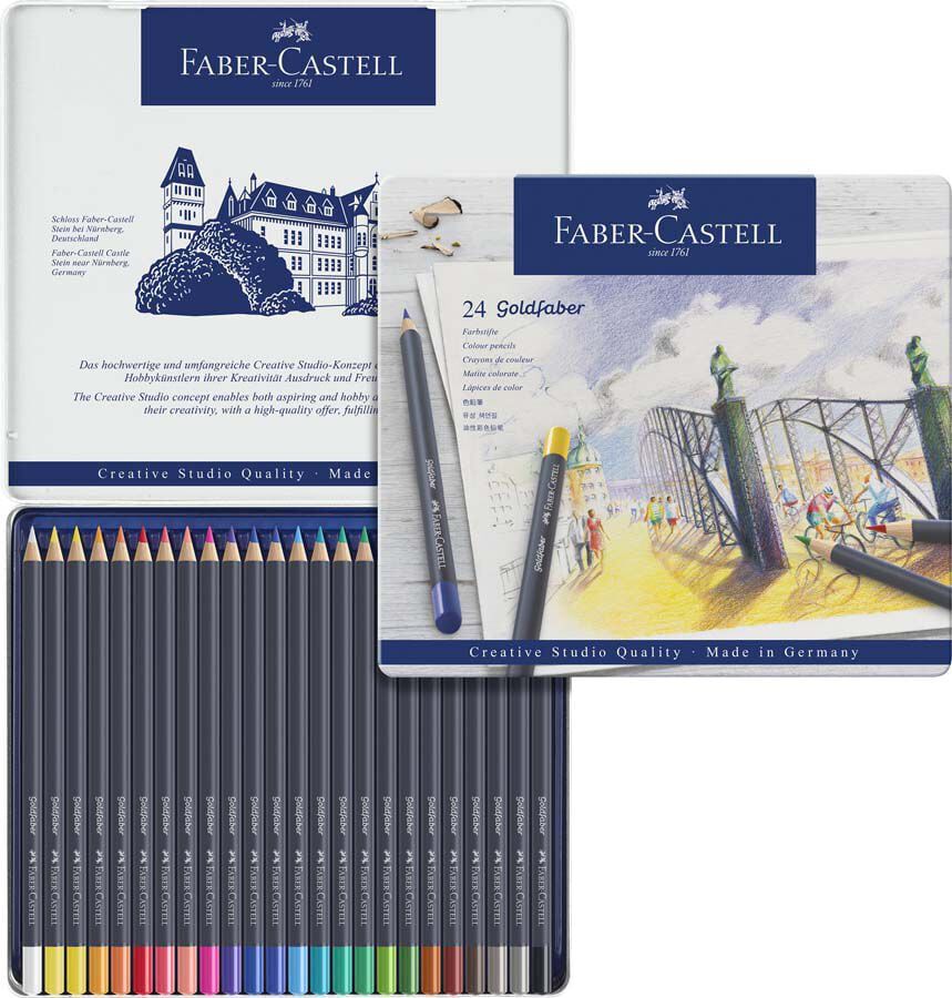 L&aacute;piz Faber-Castell Goldfaber 24 colores