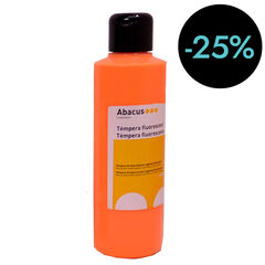 Témpera fluorescent Abacus 250ml Fluo taronja
