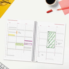 Agenda Finocam Year Setmana Vista Horitzontal 2027 Castell&agrave; Vermell