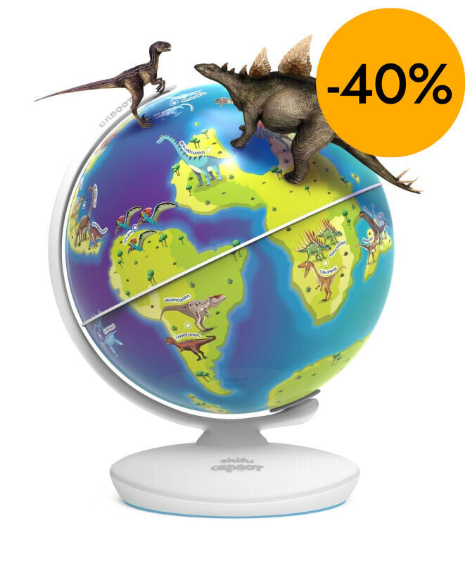 Globo terr&aacute;queo interactivo Los Dinosaurios