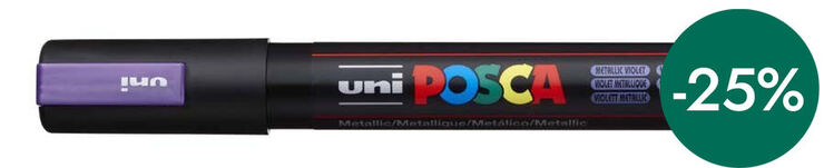 Rotulador Posca PC-5M 1,8-2,5mm violeta metal