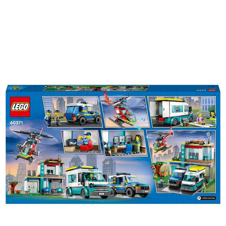LEGO® City Central de Vehículos de Emergencia 60371