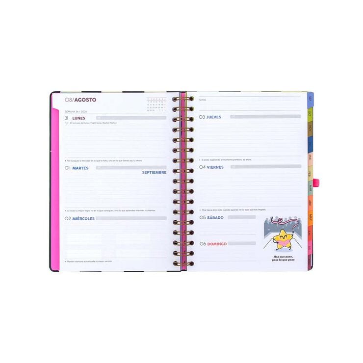 Agenda escolar Wonder setmanal castell&agrave; 2026-2027 - Yo empiezo y ya veremos