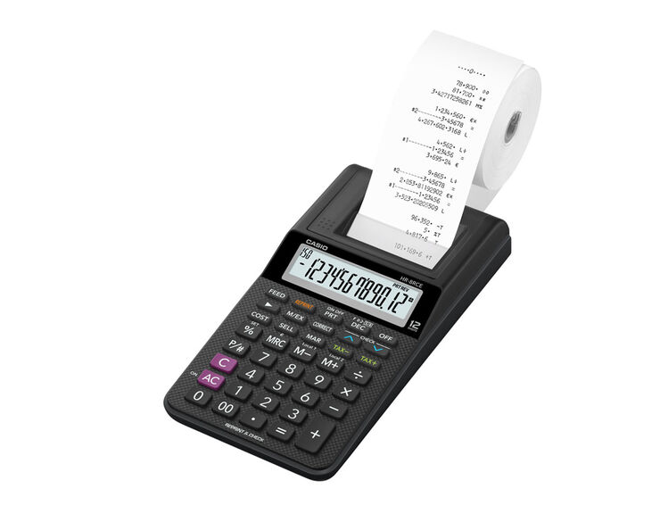 Calculadora Impressora oficina Casio HR-8RCE-BK