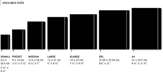 Libreta Moleskine Soft XL Negro Cuadro