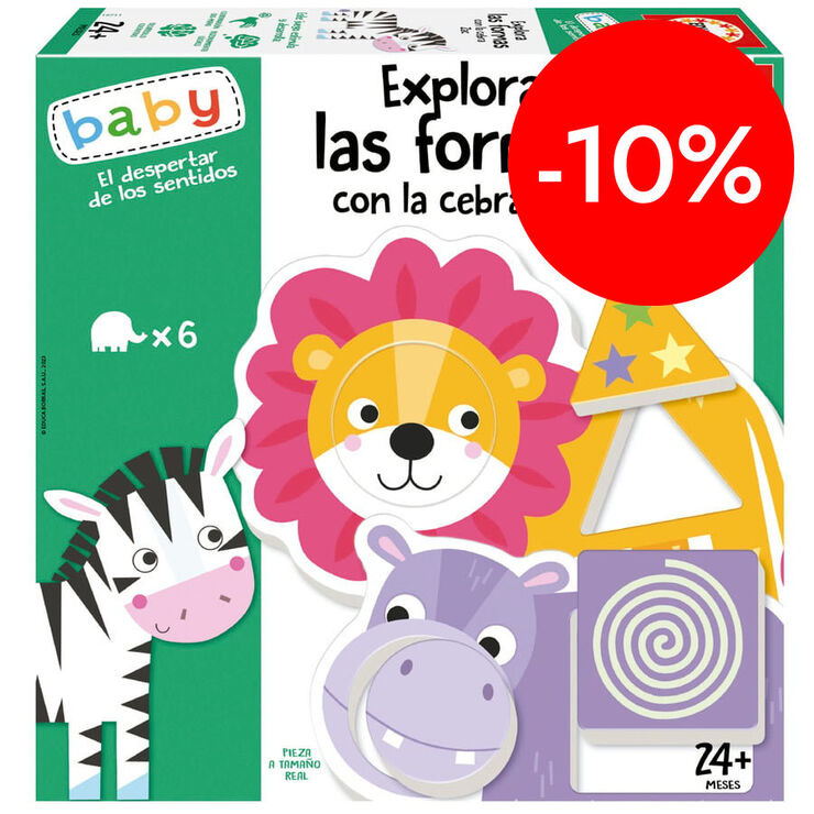 Explora las formas con la cebra Zac