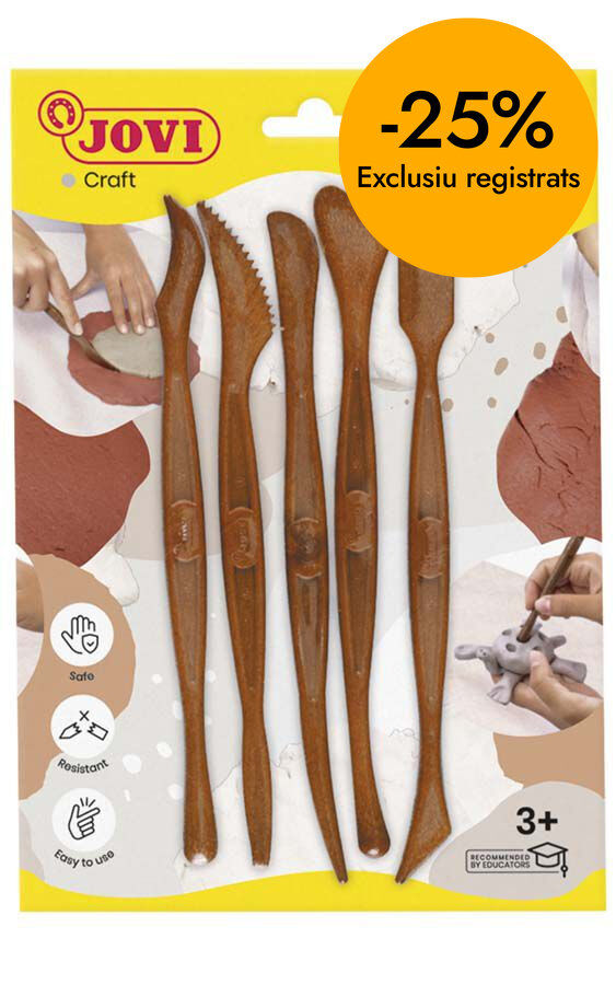 Esp&aacute;tulas modelado Jovi 5 piezas