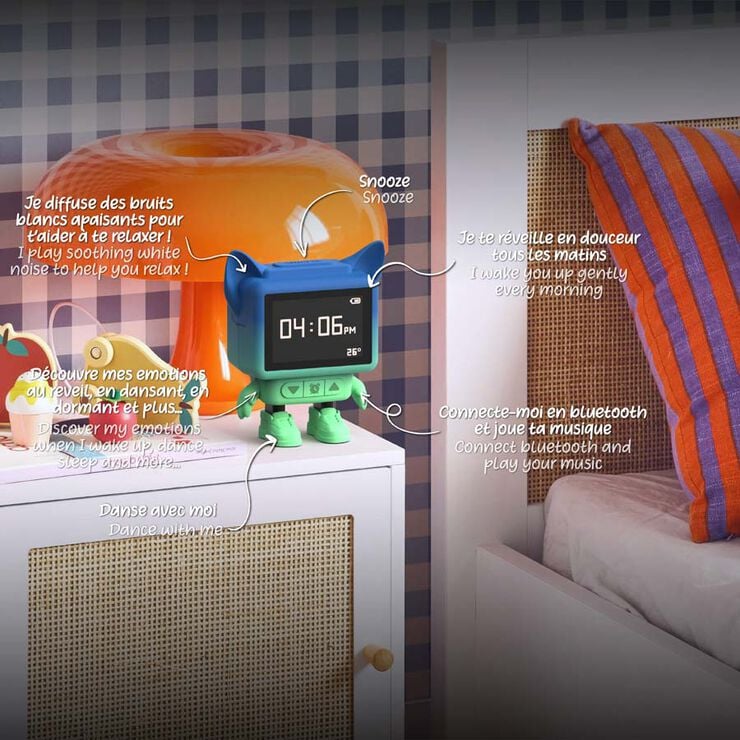 Altavoz Reloj Mob azul