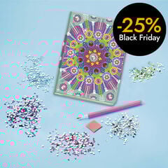 Llibre Decora amb Diamants Mandala Rosa