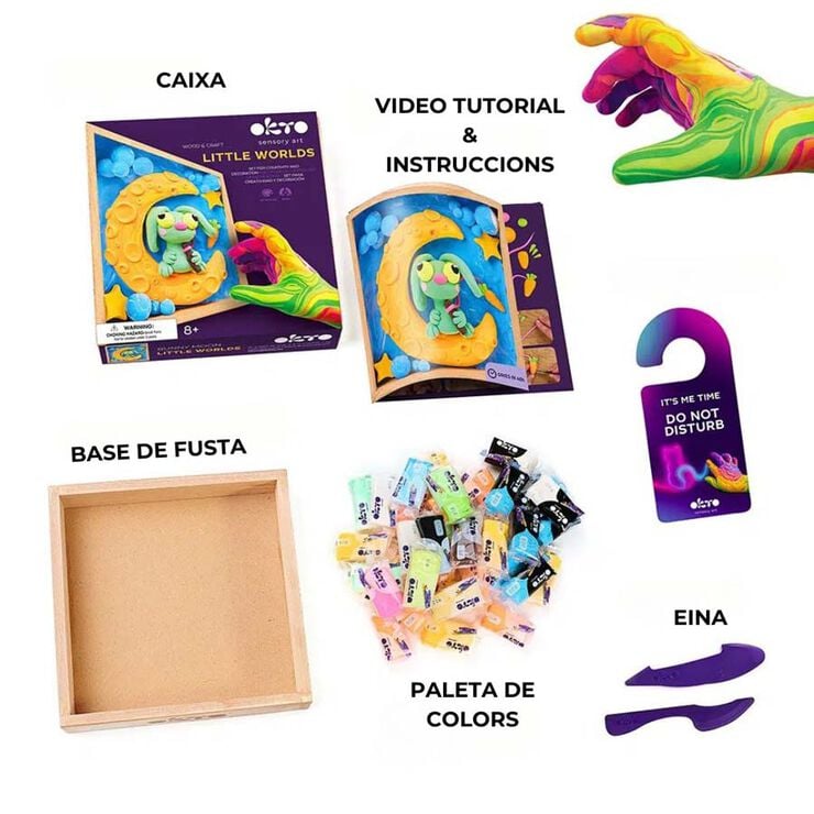 Okto DIY Pintura creativa sensorial 3D Lluna