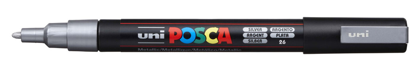 Rotulador Posca PC-3M plata