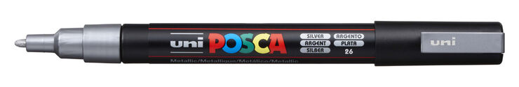 Rotulador Posca PC-3M plata