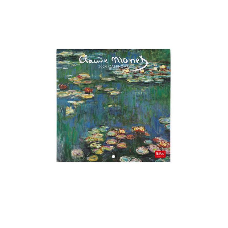 Calendario pared Legami 18X18 2024 Claude Monet