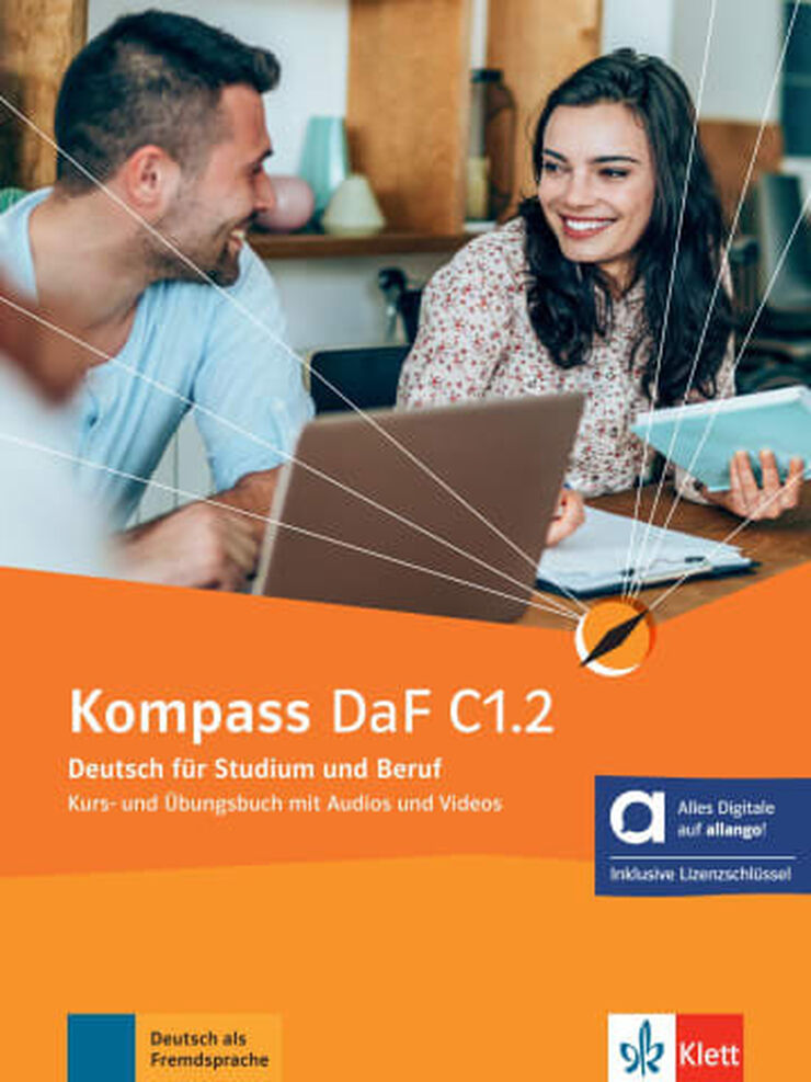 Kompass DaF C1.2 Kurs und &Uuml;bungsbuch (mit Audios und Videos)