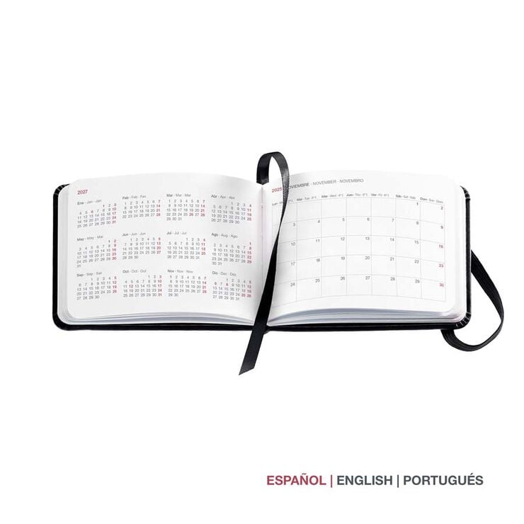 Agenda Miquelrius Pocket 10x7 setm/vista mult 2026 Luxor negre