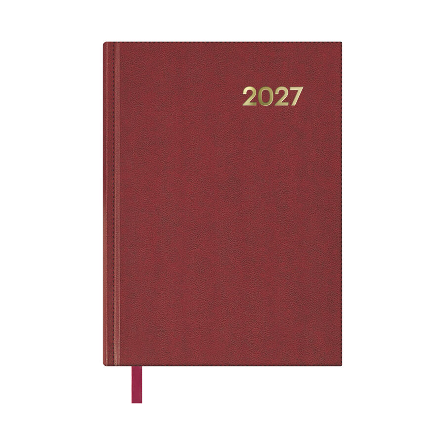 Agenda Dohe Sintex 14x20 D&iacute;a P&aacute;gina Catal&aacute;n 2027 Burdeos