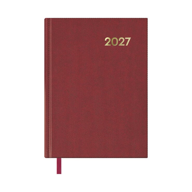 Agenda Dohe Sintex 14x20 D&iacute;a P&aacute;gina Catal&aacute;n 2027 Burdeos