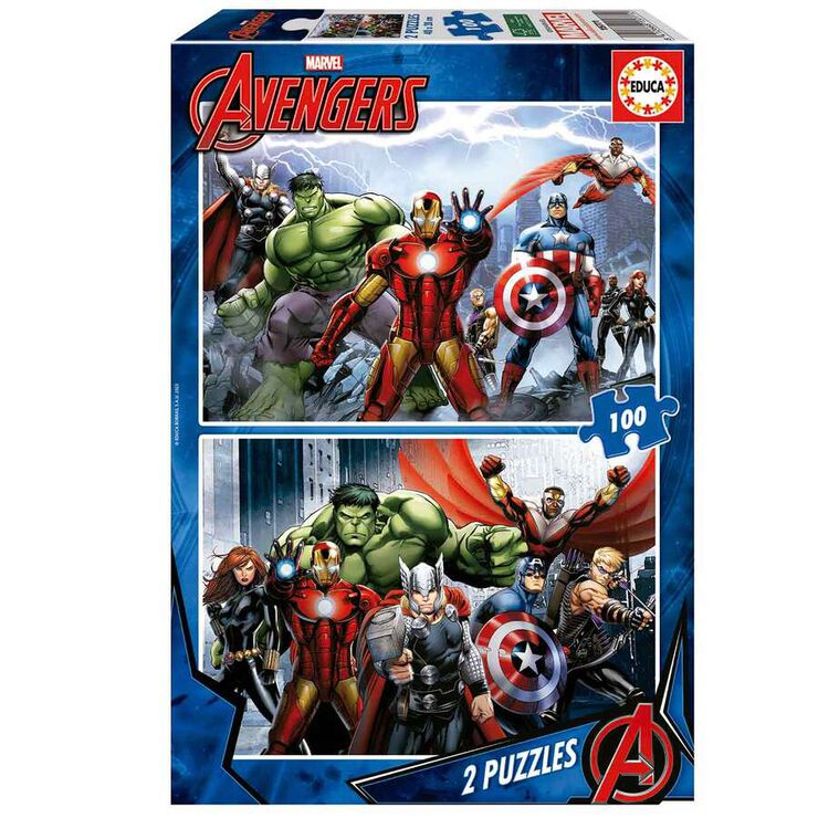 Puzle 2x100 piezas Avengers