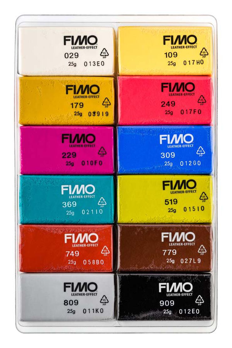 Pasta modelar Fimo Effect 57g piel 12 colores