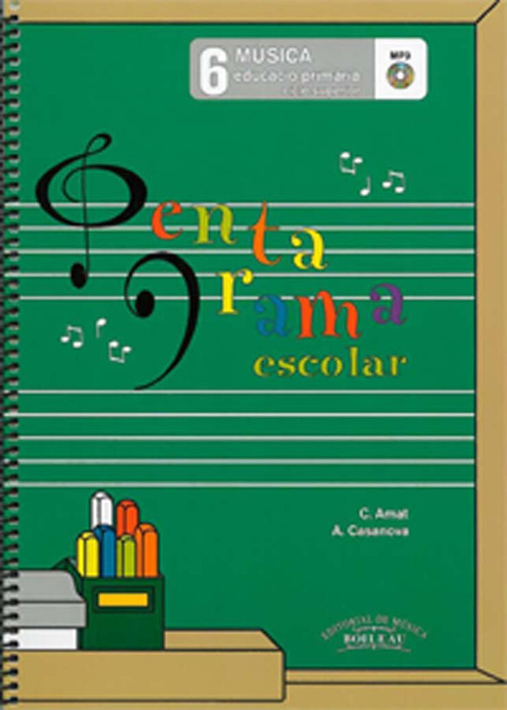Pentagrama Escolar 6 - Catal (Llibre + Cd)