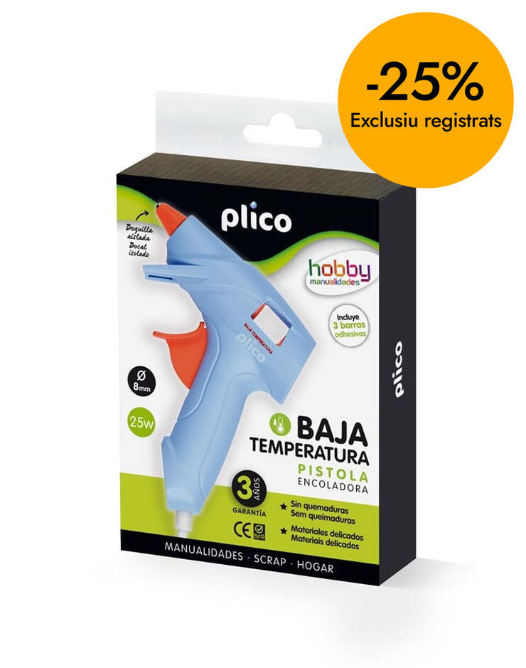Pistola termofusible Plico baja temperatura