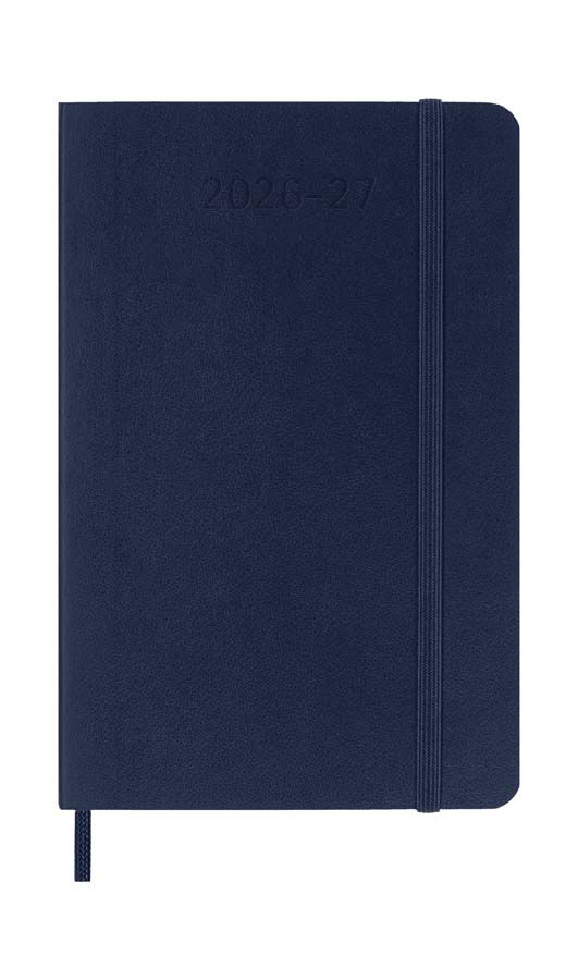 Agenda Moleskine 18 meses sem/vista P tapa blanda azul